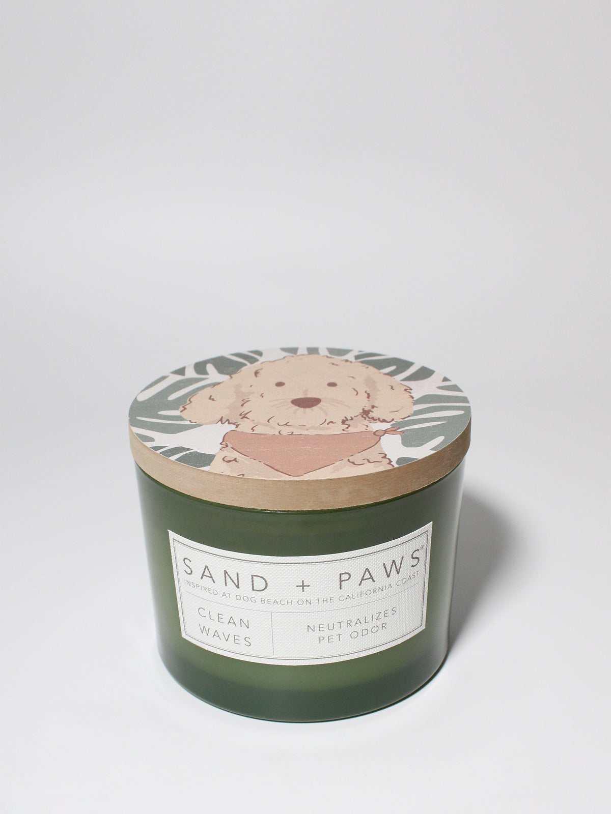 Sand + Paws Clean Waves 12 oz scented candle